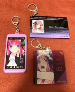 【匿名配送】五等分の花嫁 五等分の花嫁展　中野二乃　グッズ　3点セット