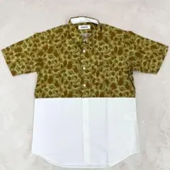 【美品】monky time ポケット付き半袖シャツ カモフラ