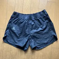 Salomon ブラック レディースランニング用ショートパンツ