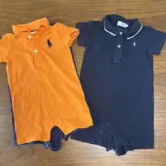 Ralph Lauren ポロシャツロンパース 2色セット