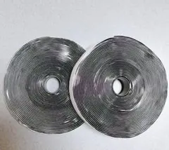 2本セット マジックテープ 面ファスナー 幅2.5cm 長さ10ｍ ブラック