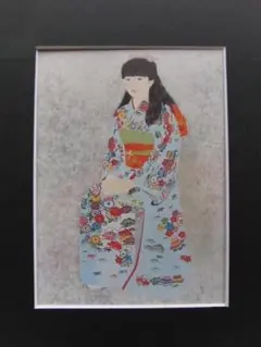 鈴木美江、【装う】、希少な額装用画集より、新品額装付、状態良好 m69710097477_1.jpg?1702975769