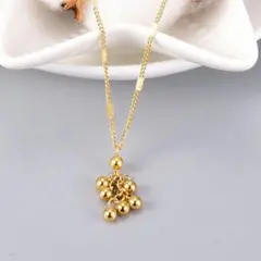【きょうの特売】色とりどりのブドウのネックレス鎖骨チェーン18金ou