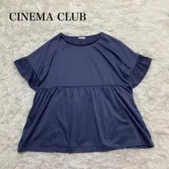 シネマクラブ フレア袖 Aライントップス カットソー オフィスカジュアル 上品