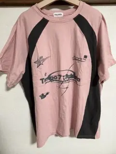 バイカラーグラフィックTシャツ