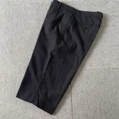 黒 ストライプ ワイドショートパンツ