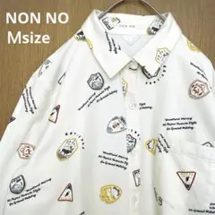 NON NO PAPAS ノンノ　パパス　長袖シャツ　ブラウス　プリント柄　Ｍ 2025年最新】PAPAS シャツ・ブラウスの人気アイテム - メルカリ