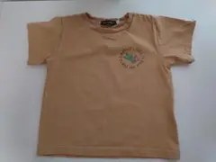 BEBEべべ　恐竜プリント Tシャツ ベージュ