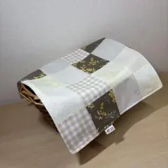 ハンドメイド　マルチカバー　パッチワーク　マルチクロス　かごカバー　かけカバー