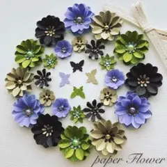 O-655‎‎✿立体お花シール クラフトパンチ 推し活 デコ ウェディング 花