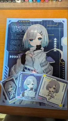 ぶいすぽ × Gigo 第3弾 花芽すみれ コースター2種クリアファイルセット