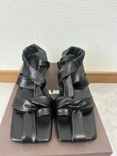 ALM. SUNNY LEATHER SANDALS （Black）