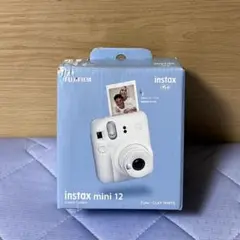 【未使用 外箱損傷】富士フィルム instax mini 12 クレイホワイト