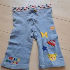 【MIKIHOUSE90cm】 ベビー スパッツ 青