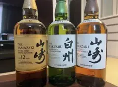 3本セット サントリー山崎12年・山崎ノンビン・白州ノンビン