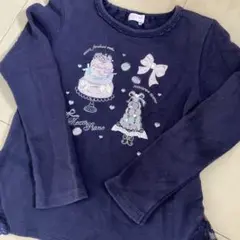 値下げ♡メゾピアノ mezzo piano ケーキ刺繍トレーナー 140