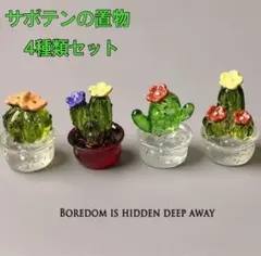 サボテン　置物　グリーン　インテリア　花　セット　観葉植物　ミニチュア　新品