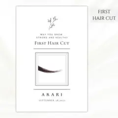【ファーストヘアカット35】 ヘアカットアート ヘアカット　胎毛筆　髪の毛