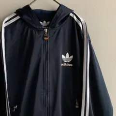 adidas アディダス トラックジャージ パーカー トレフォイル 刺繍ロゴ