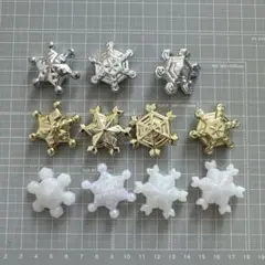 雪の結晶 宝石すくい アクリルアイス アクリルストーン デコレーションパーツ