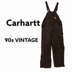 カーハート Carhartt 90s ビンテージ オーバーオール ダブルニー
