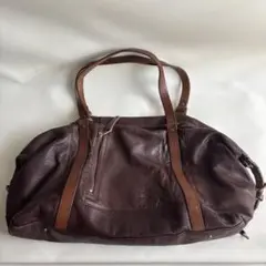 【master-piece】マスターピース レザー ボストンバッグ ブラウン本革