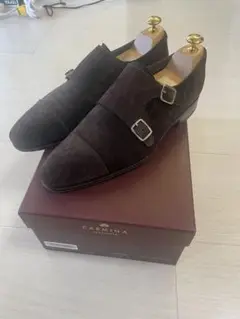 【ゆう】CARMINA カルミナ ビットローファー 7.5 赤 極美品☆CARMINA/カルミナ SIZE 7【☆トレーディングポスト別注