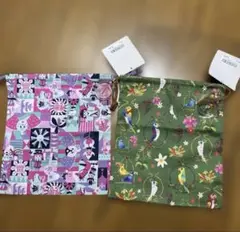 未使用タグ付き匿名配送ok ディズニー商品魅惑のチキルームとスモールワールド巾着