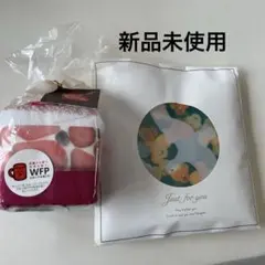 折りたたみ 2WAY エコバッグ　いちご柄のタオルハンカチ付き