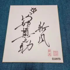 阿部慎之助選手の現役の時のサイン色紙です。 Yahoo!オークション - 筆ペン 直筆サイン色紙 巨人軍監督 阿部