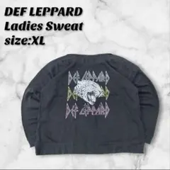 デフレパード レディース スウェット XL ブラック バンド ロック パンク