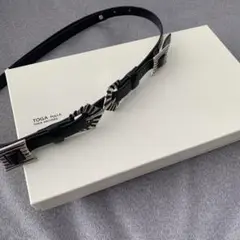 <TOGA PULLA>ダブルバックルレザーベルト