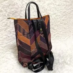 aoneco アオネコ ファブリック リユック ネコ足 2way ハンドバッグ