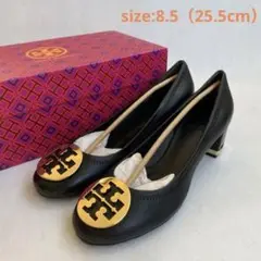 【美品】Tory Burch/ラウンドトゥチャンキーヒール(8.5cm)