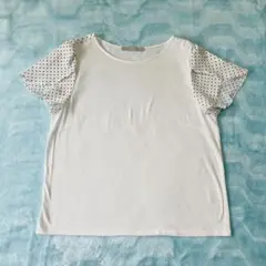 ef-de エフデ　シフォンフリル袖　Tシャツ【13】