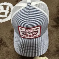 中古美品 LEVI'S リーバイス ヒッコリー メッシュキャップ