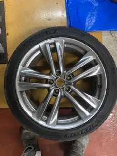 日産Y50前期フーガ純正ホイールMICHELIN 245/40ZR19 バリ溝 VRX2付】ニッサン Y50 フーガ 純正 19in 8.5J PCD114.3