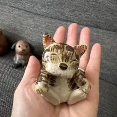 本日限定価格！作家　ハンドメイド　焼き物　猫