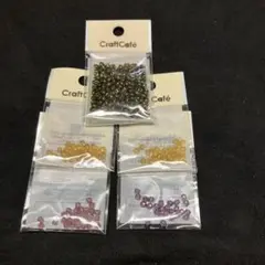 チェコビーズ　ファイヤーポリッシュ3mm チェコツインビーズ2.5＊5mm　5袋