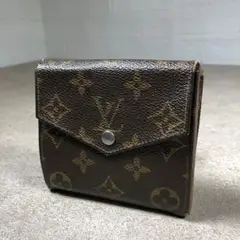LOUIS VUITTON ルイヴィトン モノグラム 財布 二つ折り ホック緩い