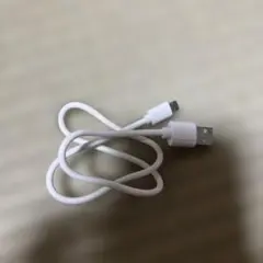 ホワイト USB充電ケーブル Micro USB