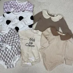 ベビー服セット 6点 長袖ロンパース 韓国風