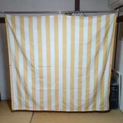 日除けサンシェード190Ⅹ180黄色と白色のストライプ2夏使用の中古品