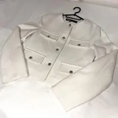 ZARA ホワイト　ジャケット ブレザー　A/W