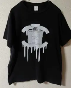 シャネル 香水ボトルデザイン Tシャツ Mサイズ 黒　No.5