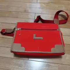 ランセル　ショルダーバッグ　赤