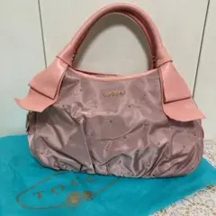 トッカ ハンドバッグ ピンク ゴールド