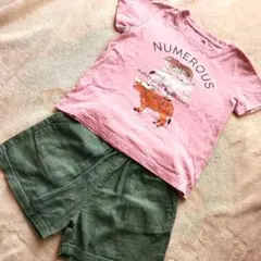 ☘️【120】GLOBAL WORK ショートパンツ 動物 Tシャツ 女の子