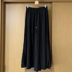 ELVENCE DEUX エルベンスドゥ 黒いワイドパンツ タッセル付き