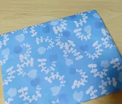 nunocoto fabric smallgarden　ブルー　オックス　生地